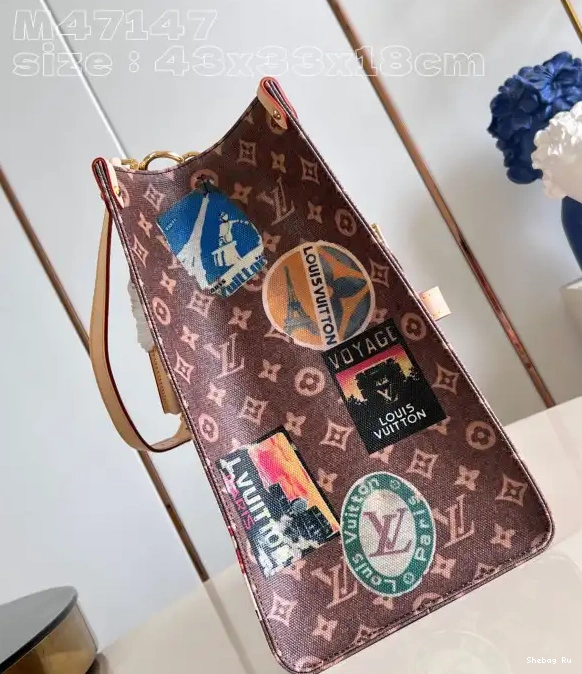 Voyage BAG-43*33*18.5cm VUITTON TOTE ONTHEGO LOUIS 0514